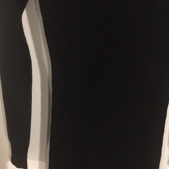 PINK ROSE Black Round Neck Ribbed MIDI Dress Small - Picture 9 of 9